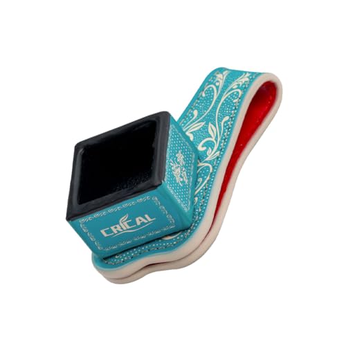 CRICAL Pool Cue Chalk Holder Magnetic Pool Chalk Holder Portable Billiard Holder Round and Square Billiard Accessories Blue White