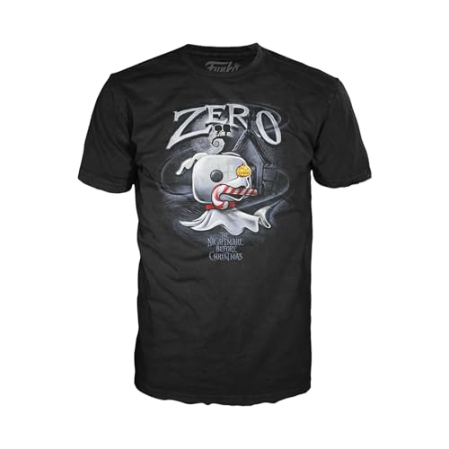 Funko Pop! T-shirt Nightmare Before Christmas Zero cane petit