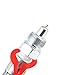 SCITOO 10 Ton Hydraulic Hand Pump – Heavy-Duty Carbon Steel/Cast Iron Jack Pump with 1.4m Oil Hose 62Mpa Working Pressure for Auto Repair & Industrial Lifting Red