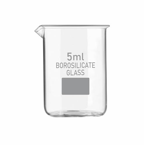 Image of VVS Borosilicate Glass Beaker 5ml pack of 12 of For School College, Lab Laboratry and professional use