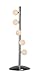 Lite Source LS-20738C/FRO Razo 5-Lite Table Lamp, Chrome with Frost Glass Shade