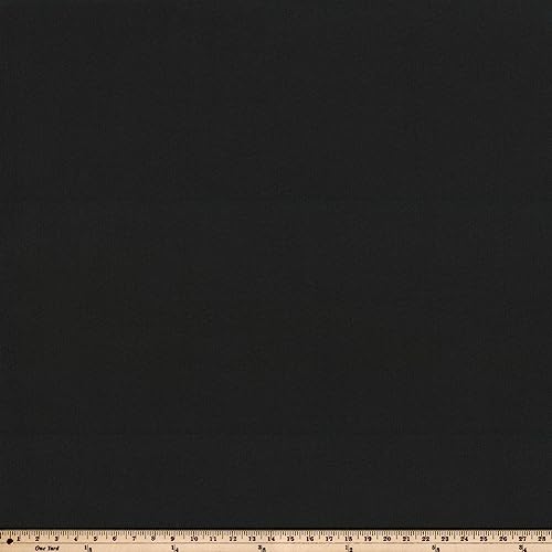Pillow Perfect Fresco Solid Indoor/Outdoor Patio Seat Cushions Plush Fiber Fill, Weather and Fade Resistant, Square Corner - 16\" x 18.5\", Black, 2 Count