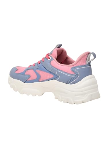 Image of Impakto ChunkFlex Aura Women Chunky Sneaker | Lightweight & Breathable Upper | Comfortable Heel Support | Anti-Skid Outsole for Firm Grip