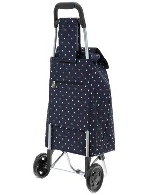 TRIOKY Einkaufstrolley Wave, 40 Liter, schwarz/weiß – Bild 7