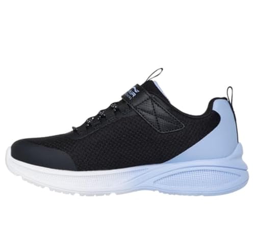 Skechers Bambina Microspec Max Advance - Fly 3.0 Sneaker In Nero/Lavanda, Taglia 31 - 5