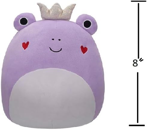Miniatura 2 de Squishmallows Francine - Peluche de 8 pulgadas con mejillas de corazón y corona dorada de San Valentín, con licencia oficial Kellytoy - Juguete de