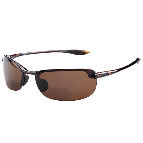 'The Raptor' Polarized Lightweight Sunglasses with a Bifocal Reader for Men and Women