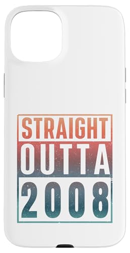 Straight Outta 2008 Birth Of Birthday Classic 2008 Vintage �X�}�z�P�[�X iPhone 15 Plus �p