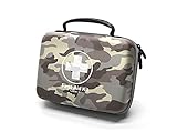 SHBC Waterproof First Aid Kit (228pcs) with All Basic or Advanced Supplies You Need. Suitable for Emergencies at Home or Outside, Travel, Home, Camping, Camouflage Grey