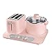 Chleb elektryczny Toster Piekarnik Mini Multicooooker Sandwich Bake Egg Food Seamer Omlet Smażenie PAN Śniadanie Maszyna (Kolor: Różowy) sunyangde (Color : Pink)