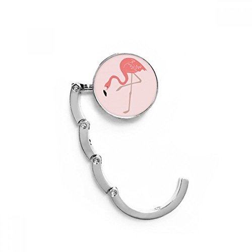 Porte sac pliable pour table motif flamingo | Accessoire de bureau élégant 4,4cm