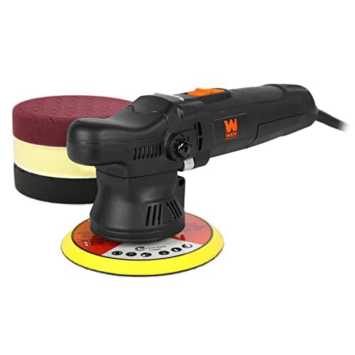 WEN Dual Action Polisher, 6-Inch Professional Grade, 5.5-Amp with 9mm Throw (AA6095)