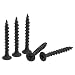 uxcell #8 x 1 3/8-Inch Wood Screws Phillips Flat Head Carbon Steel Self Tapping Screws Black 100pcs