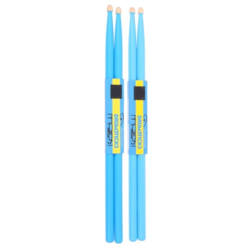2 pares de baquetas de madera de arce azul antideslizantes miniatura 1