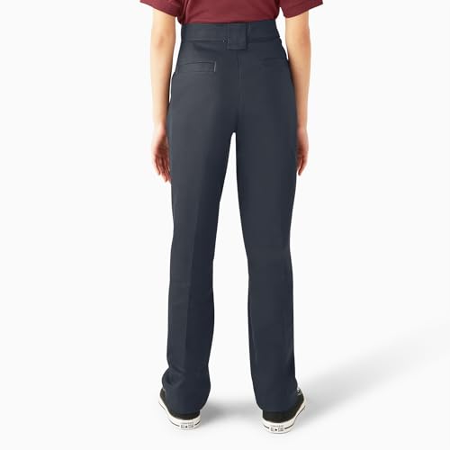 Image of Dickies Kids Girls 7-16 Stretch Slim Straight Pant, Dark Navy, 12