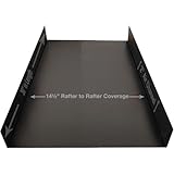 SmartBaffle 16 Attic Insulation Baffle - Polyethylene Attic Baffles for 14.5' Rafter Bays with 2' Air Channel - Rafter Vents Improve Roof Ventilation and Prevent Insulation Blockage - Black- 36 pieces