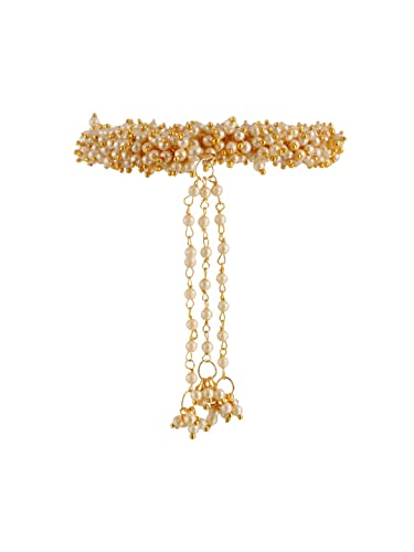 Efulgenz Indian Handmade Pearl Beaded Lumba Rakhi Bracelet Bangle Jewelry Set For Women Girls Gift For Bhabhi Sister (2 Pc) #TOP6