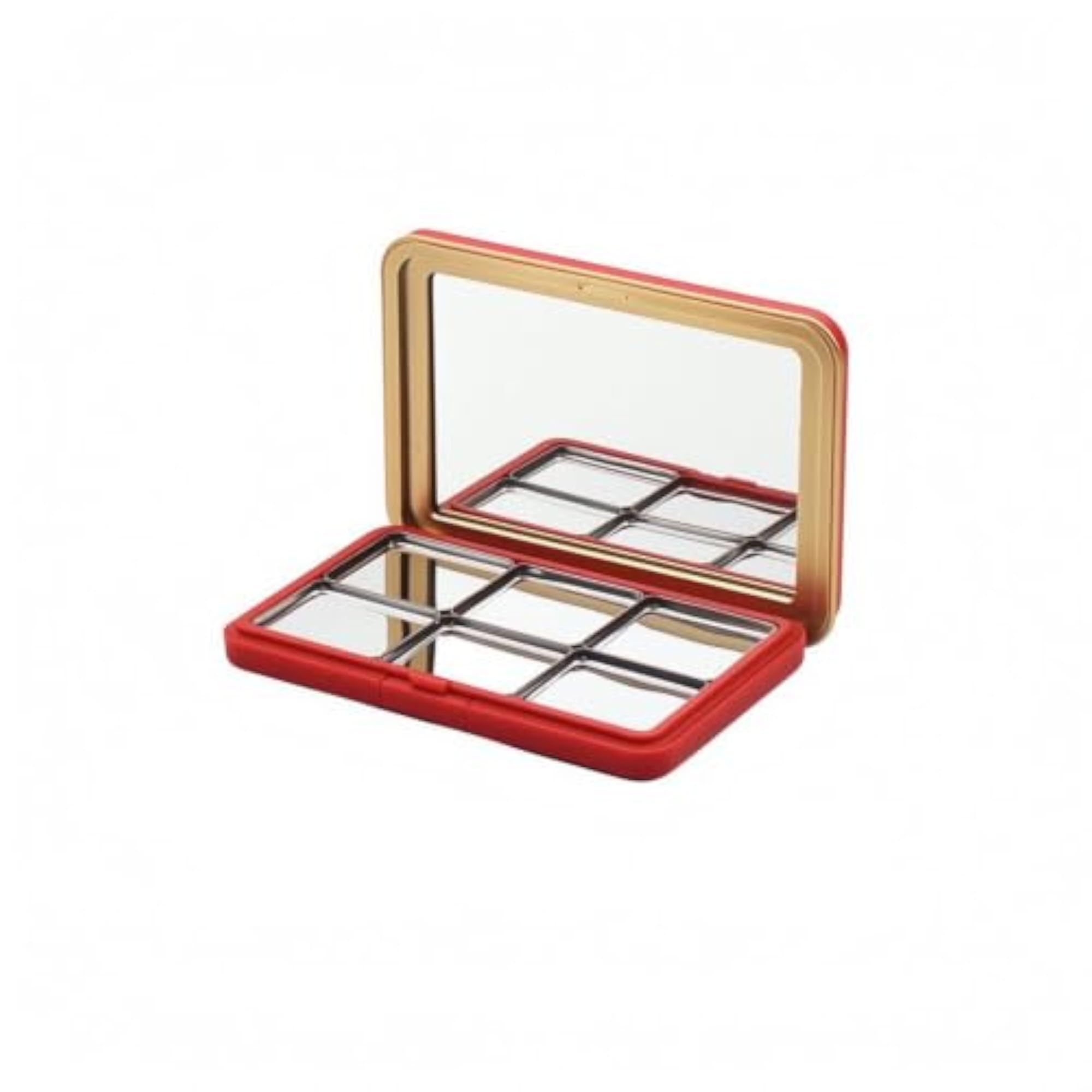 Matte Makeup Organizer with Mirror, Compact Cosmetic Storage Box