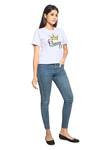 Image of MIST N FOGG Casual Printed Womens Crop Tops