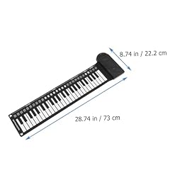 COSMEVIVI 1 Jeu Piano à 49 Touches Piano Éducatif Enroulable Pianos Roulés à La Main Piano à Clavier Abs Piano Pliable 49 Touches Pianos à Clavier Piano à Musique Enroulable Black Abdos - Les Beatles, Paul McCartney, John Lennon, RIngo Starr, George Harrison COSMEVIVI 1 Jeu Piano à 49 Touches Piano Éducatif Enroulable Pianos Roulés à La Main Piano à Clavier Abs Piano Pliable 49 Touches Pianos à Clavier Piano à Musique Enroulable Black Abdos – Image 2