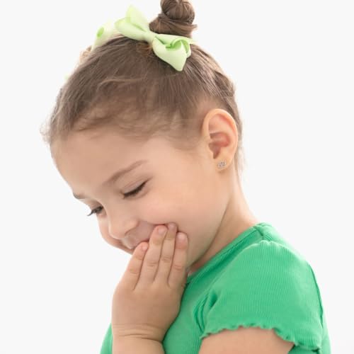 925 Sterling Silver Polished Zodiac Sign Safety Screw Back Earrings For Toddlers Little Girls and Preteens - Fun Horoscope Shaped Earrings For Young Girls - Children's Zodiac Jewelry2