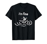 Funny I'm Fine Thumbs Up Sarcastic Humor Tees