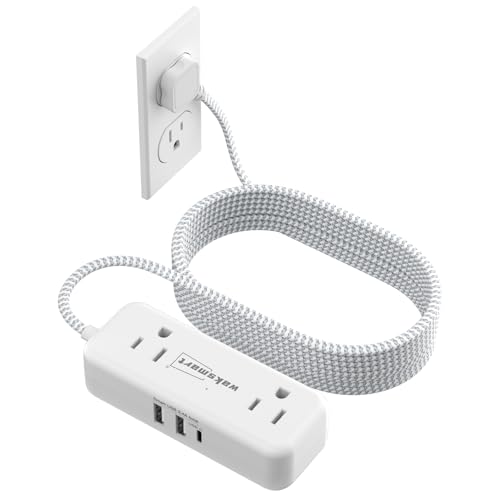 Flat Plug 15 Extension Cord with 4 AC Outlets by Waksmart - Used condition - US$16.55