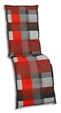 GO-DE Textil Bequeme und attraktive Polsterauflagen für Relaxliegen (Einzelset...