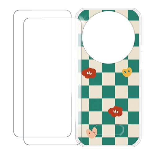 UOGNADGD Oukitel WP39 Pro 5G �Ƃ̌݊������� �J�X�^���J���t���P�[�X�{�����K���X�ی�t�B����2���t�� ? �Ռ��z�������h�~ (�΂̊i�q��)