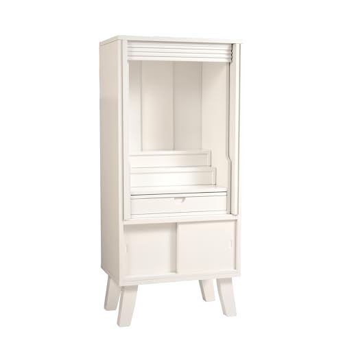 仏縁堂ブランド:家具調仏壇【和モダン仏壇 キャビン:省スペース型90cm・スライドイン扉 一体型30号 紫檀色・ライトブラウン色・ウォールナット色・ホワイト】 (ホワイト)