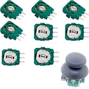8 Stück Ersatz Trimmer Potentiometer Sensor für PS5 Wireless Controller Sticks Joysticks Controller Ersatzteile für Xbox One Trim Pot Widerstände Ersatzteile für ALPS Analog Joystick