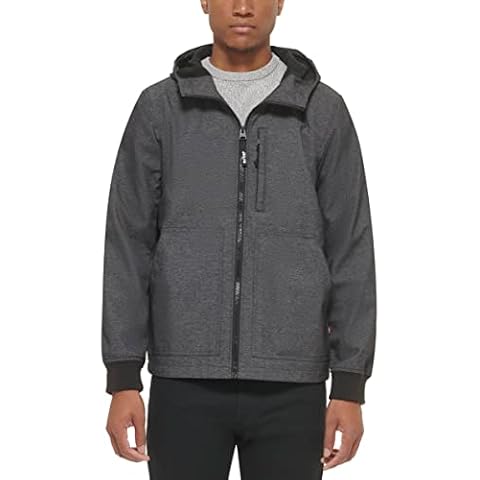 Levi's Men's Water-Resistant Soft Shell Hoodie Jacket Cover