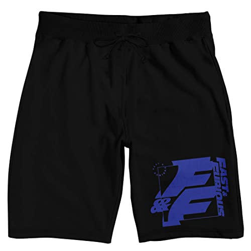 Bioworld Fast & Furious Logo Men's Black Sleep Pajama Shorts