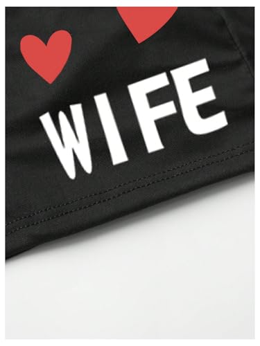 WDIRARA Men's Letter Heart Graphic Boxer Briefs Stretch Breathable Trunks Underwear3