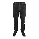 Marina del Rey Herren 5-Pocket Jeans (64, Schwarz) in den Größen 60, 62, 64, 66, 68, 70, XL, XXL, 3XL, 4XL, 5XL, Große Größen, Übergröße, Big Size, Plus Size