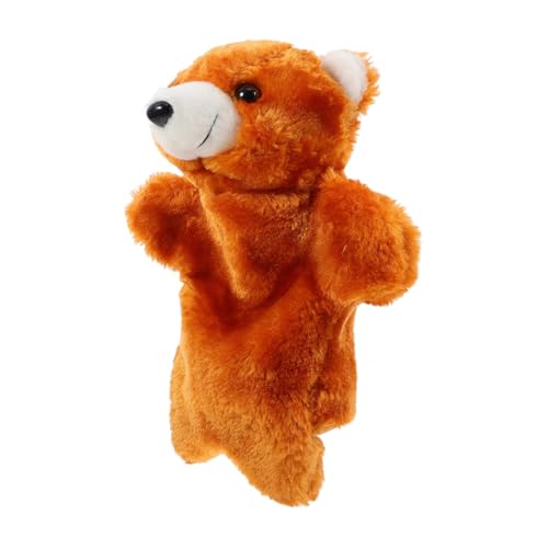 jojofuny 向けインタラクティブ手人形 ぬいぐるみ素材のやわらかい泰迪熊デザイン 情操教育にな親子遊び用動物パペット ソーシャルスキル促