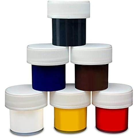 TRUE COMPOSITES Color Pigment Kit-(6 Colors in 0.25 oz Easy Open Containers) Coloring Agent for Epoxy, Polyester Resin Coating, Paint, Laminate-Perfect for Boat, Colored Handmade Crafts & DIY Repair Cover