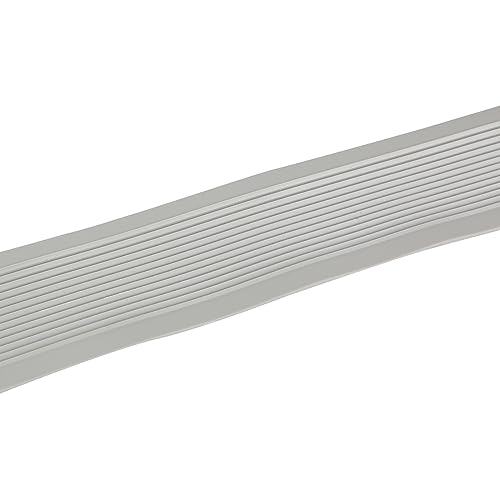 Profilo per bordi per scale autoadesivo, in PVC, larghezza 3/4/5/6/10 cm, flessibile, in PVC, per gradini interni ed esterni, strisce antiscivolo, impermeabili (5 cm)