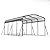 FEMICON Outdoor Heavy-Duty Carport for Backyard Storage, Spacious 12'x20' ft, Weatherproof Roof, Black