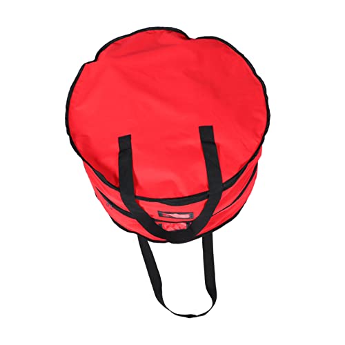 WOONEKY 1pc Double Layered Wreath Storage Bag Garland Holder for Christmas Holiday Decorations and Seasonal Storage Organizer