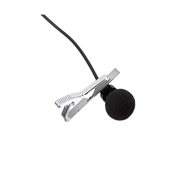 Amazon Basics Ansteckmikrofon, omnidirektionales Mikrofon, Silberfarben, 1 Stück – Bild 4