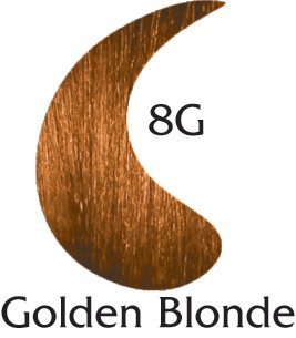 Haircolor Golden Blonde Warm - 8G (2 oz color 2 oz developer)
