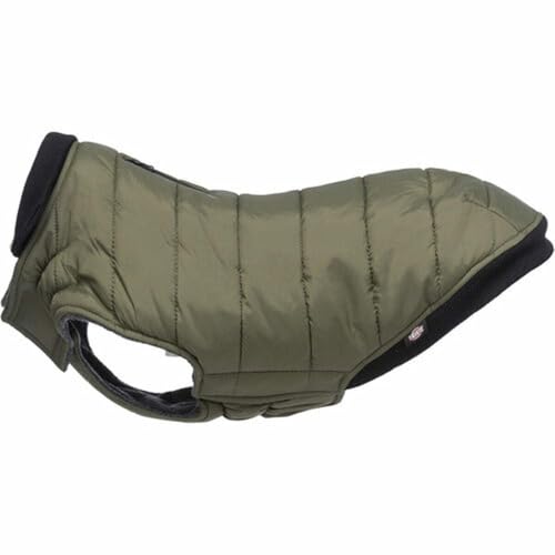Arlay Mantel, Hundebekleidung für kleine Hunde, Größe S: 36 cm, Dunkelgrün