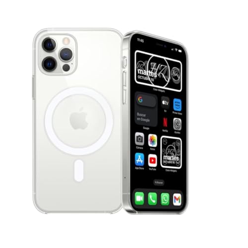 Coque transparente magnétique iPhone 15 Pro protection complète PC