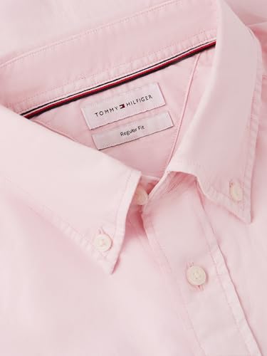 Image of Tommy Hilfiger Men's Short Sleeve Poplin Shirts in Regular Fit, Men's Button Down Shirts