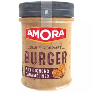 Amora Sauce Burger aux Oignons Caramelises 188g Amora Burger Sauce with Caramelized Onions 188g