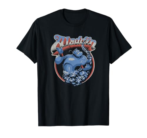 T-shirt Aladdin Genie Vintage Reveal haut Disney rétro manches courtes homme