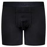 Truhk Boxer STP/Packer Underwear with Multi-Layer Pouch | Securely Holds Packer in Place | FTM Transgender Packer Underwear | Soft & Comfortable- L/Black