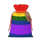 Bolsa pequeña con cordón para regalos, bolsa de regalo reutilizable, para regalos de vacaciones y fiestas