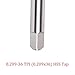 0.209-36 TPI HSS Tap With Case, 3-Flute High Speed Steel Thread Tool For Schrader-Valve Stem Holes, 0.209x36 Thread Size, For Industrial And Automotive Use